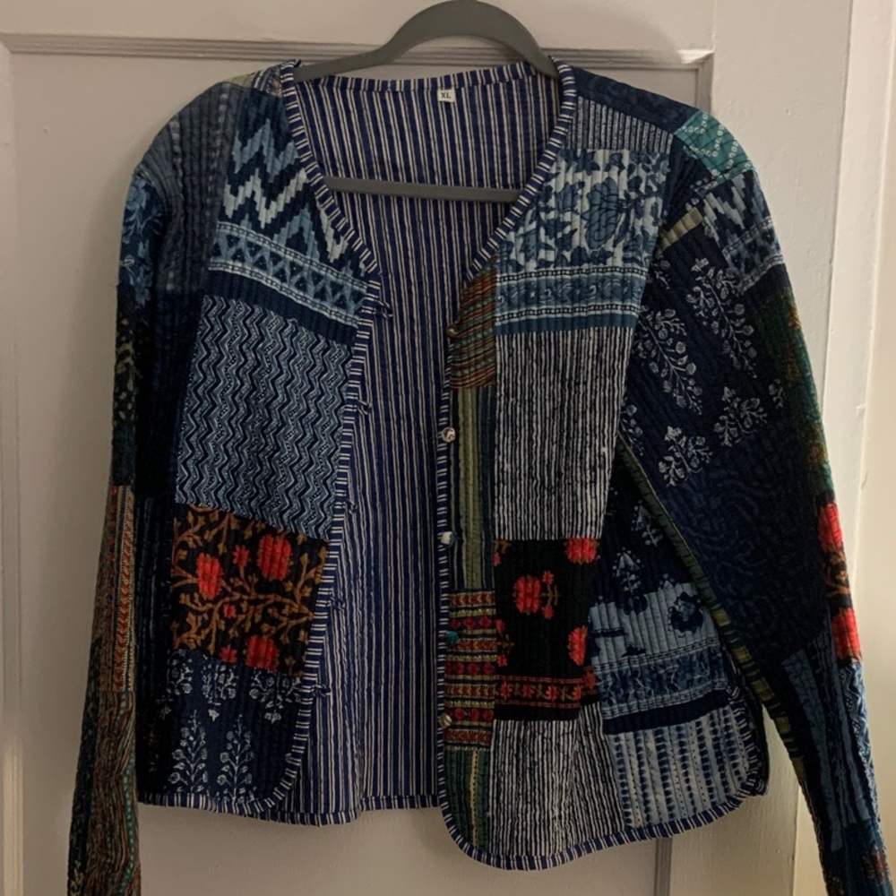 Colorful Patchwork Cardigan